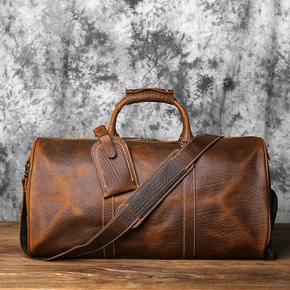 Men's  Leather Travel Bag